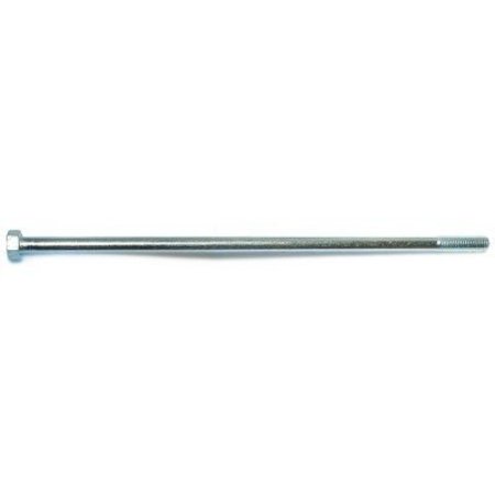 MIDWEST FASTENER Grade 2, 1/2"-13 Hex Head Cap Screw, Zinc Plated Steel, 14 in L, 25 PK 00123